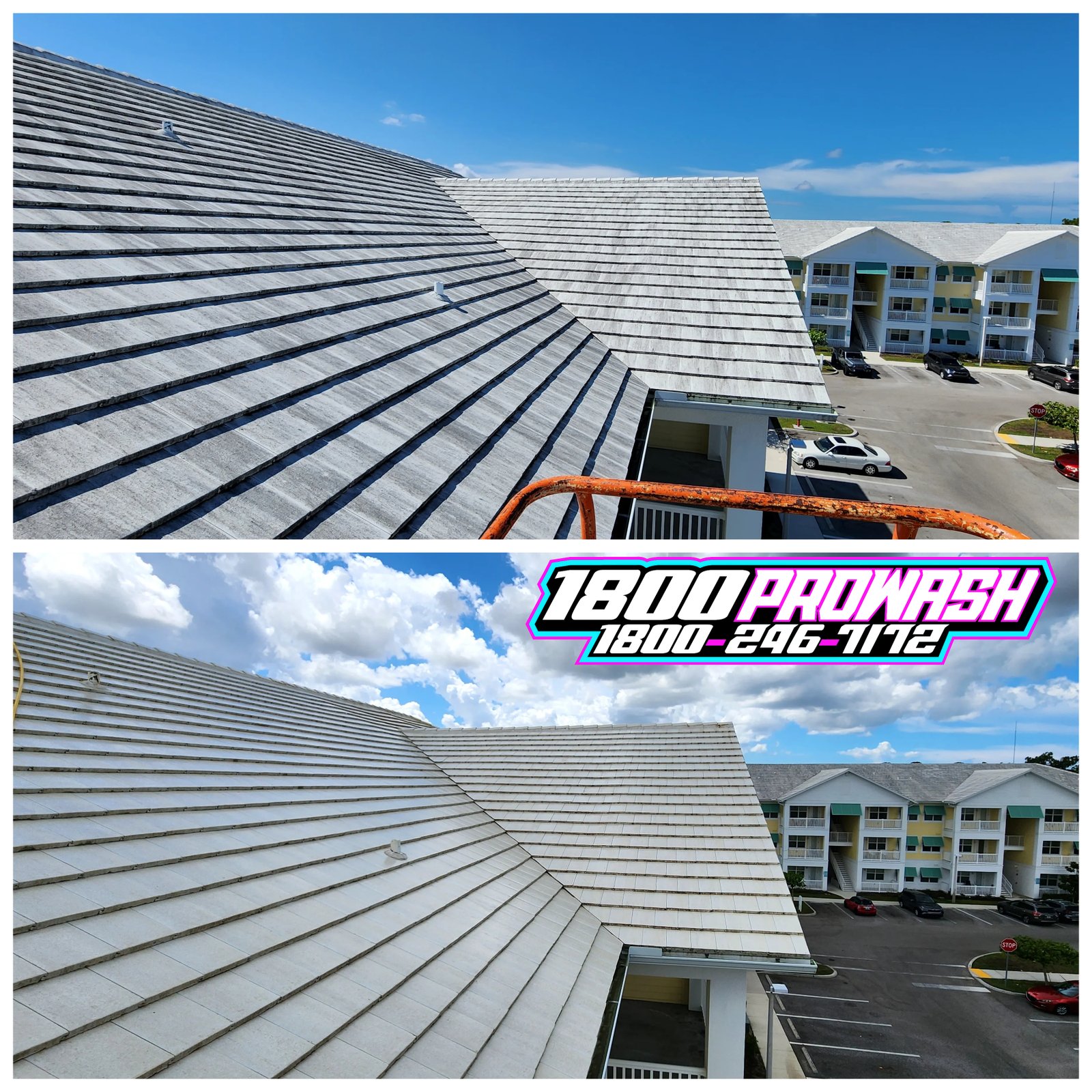 Apartment Roof Cleaning - 1800 ProWash Fort Myers FL