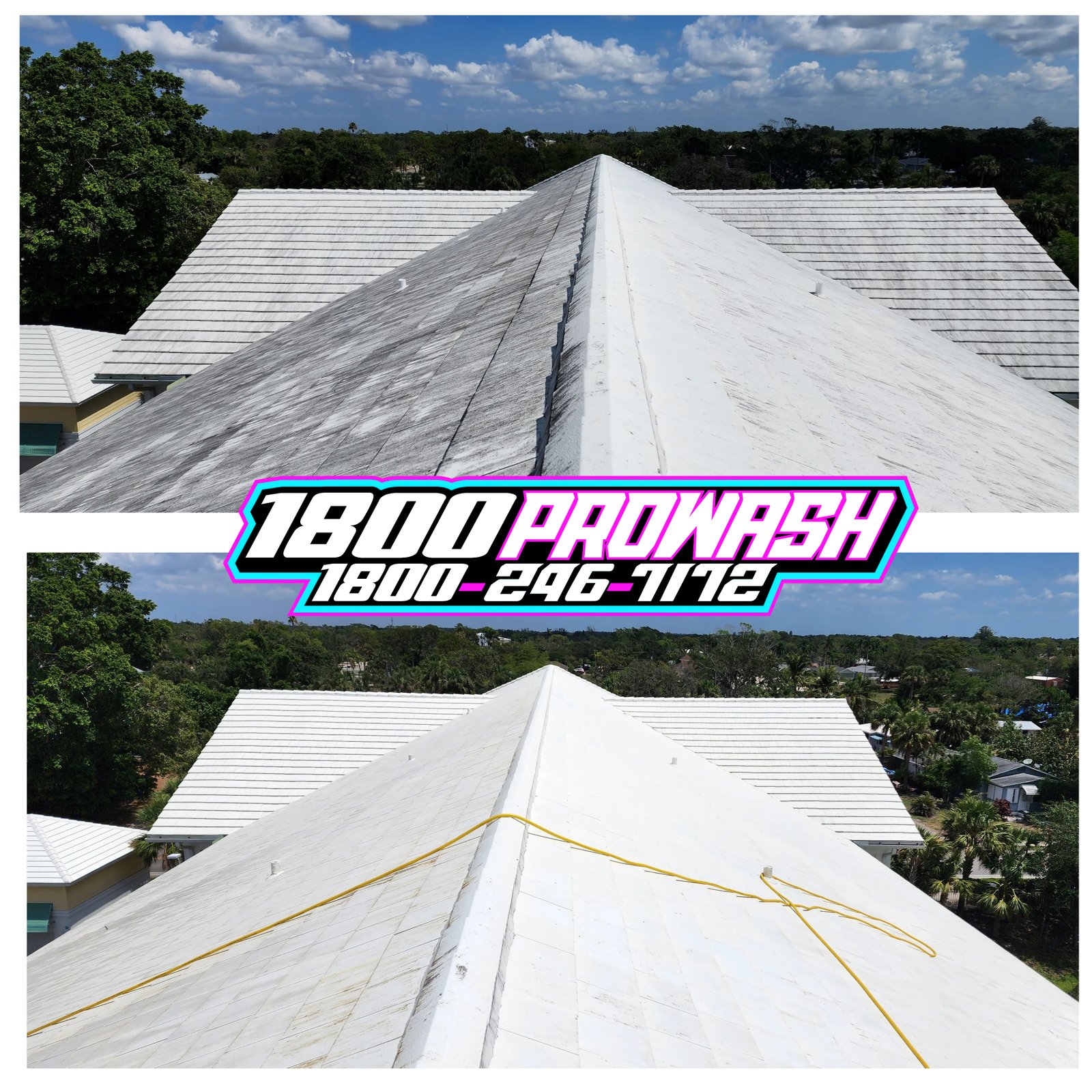 Flat Roof Cleaning - 1800 ProWash Fort Myers FL