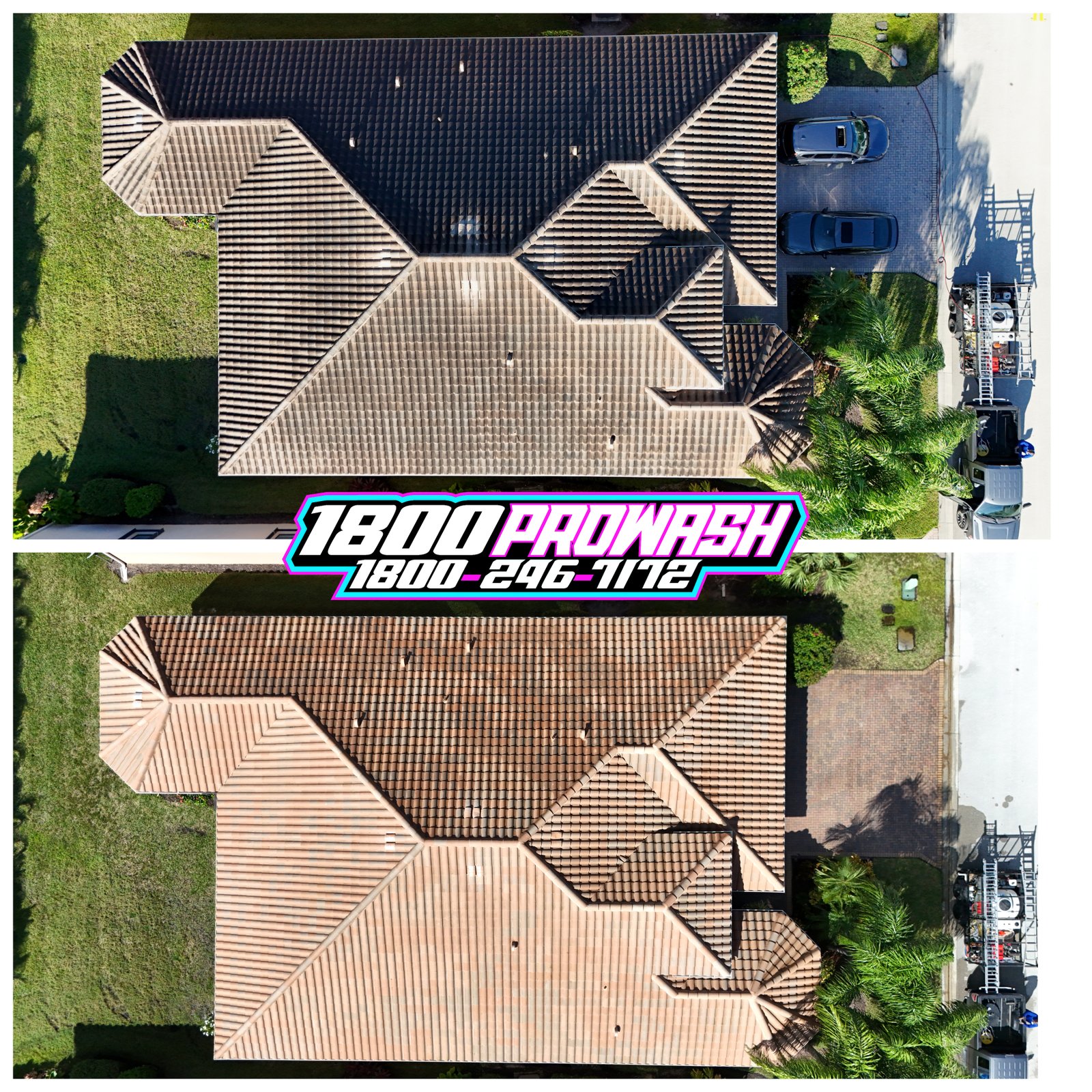Residential Roof Cleaning - 1800 ProWash Fort Myers FL
