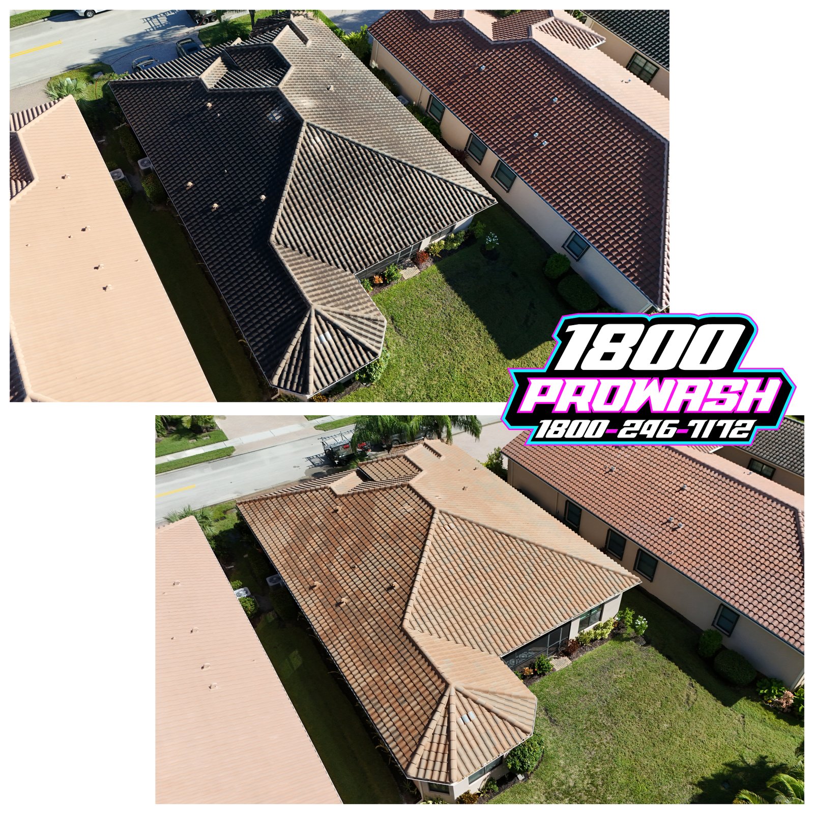 Tile Roof Cleaning - 1800 ProWash Fort Myers FL