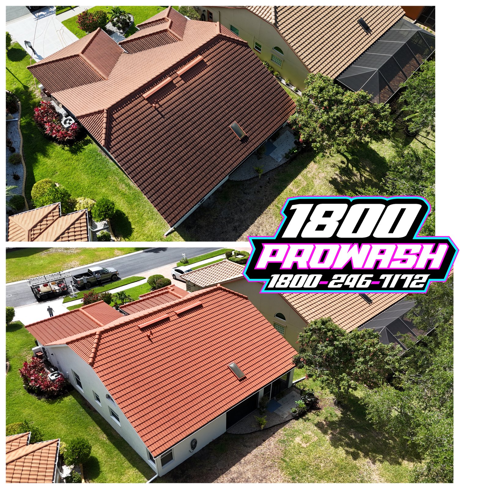 Tile Roof Cleaning - 1800 ProWash Fort Myers FL